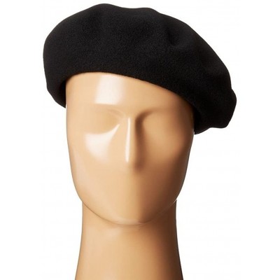 Berets Women French Wool Beret Hats - Solid Color Classic Beanie Winter Cap - Black - CH12FK79965 $9.96