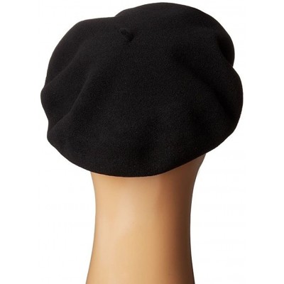 Berets Women French Wool Beret Hats - Solid Color Classic Beanie Winter Cap - Black - CH12FK79965 $9.96