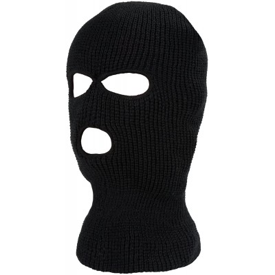 Balaclavas 2 Pieces Knitted Full Face Cover 3-Hole Ski Mask Winter Balaclava Face Mask for Adult Supplies - CQ18M5REU84 $9.37