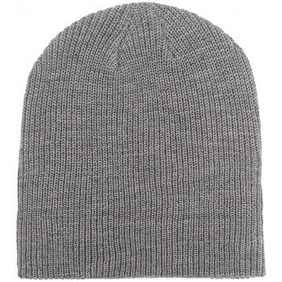 Skullies & Beanies Slouchy Beanie Hats Winter Knitted Caps Soft Warm Ski Hat Unisex - Grey - CR186ZWOL5D $11.98