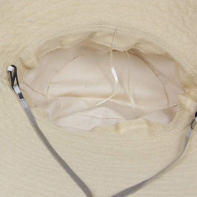 Sun Hats Unisex Cotton Fold Up Foldable - Beige - CY18TLHCT76 $13.83