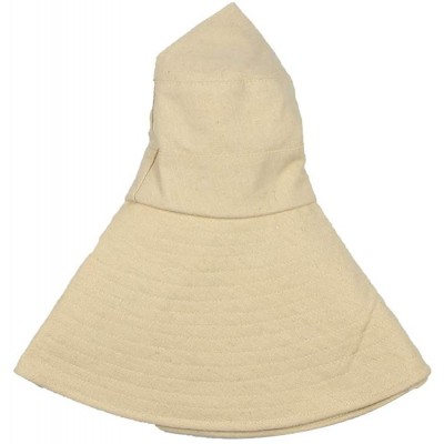 Sun Hats Unisex Cotton Fold Up Foldable - Beige - CY18TLHCT76 $13.83