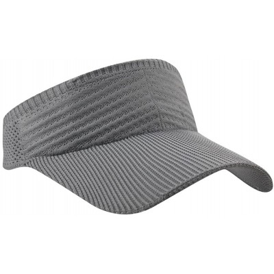 Baseball Caps Womens Summer Quick-Dry Mesh Empty Top Golf Stretchy Sun Baseball Visor Hat Cap - Light Gray - CL18H3ESQLW $7.97