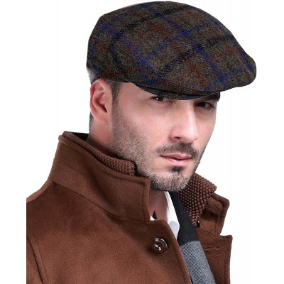 Newsboy Caps Men's Premium 100% Wool Classic Ivy Newsboy Collection Hat - CR12BQX80KD $11.73
