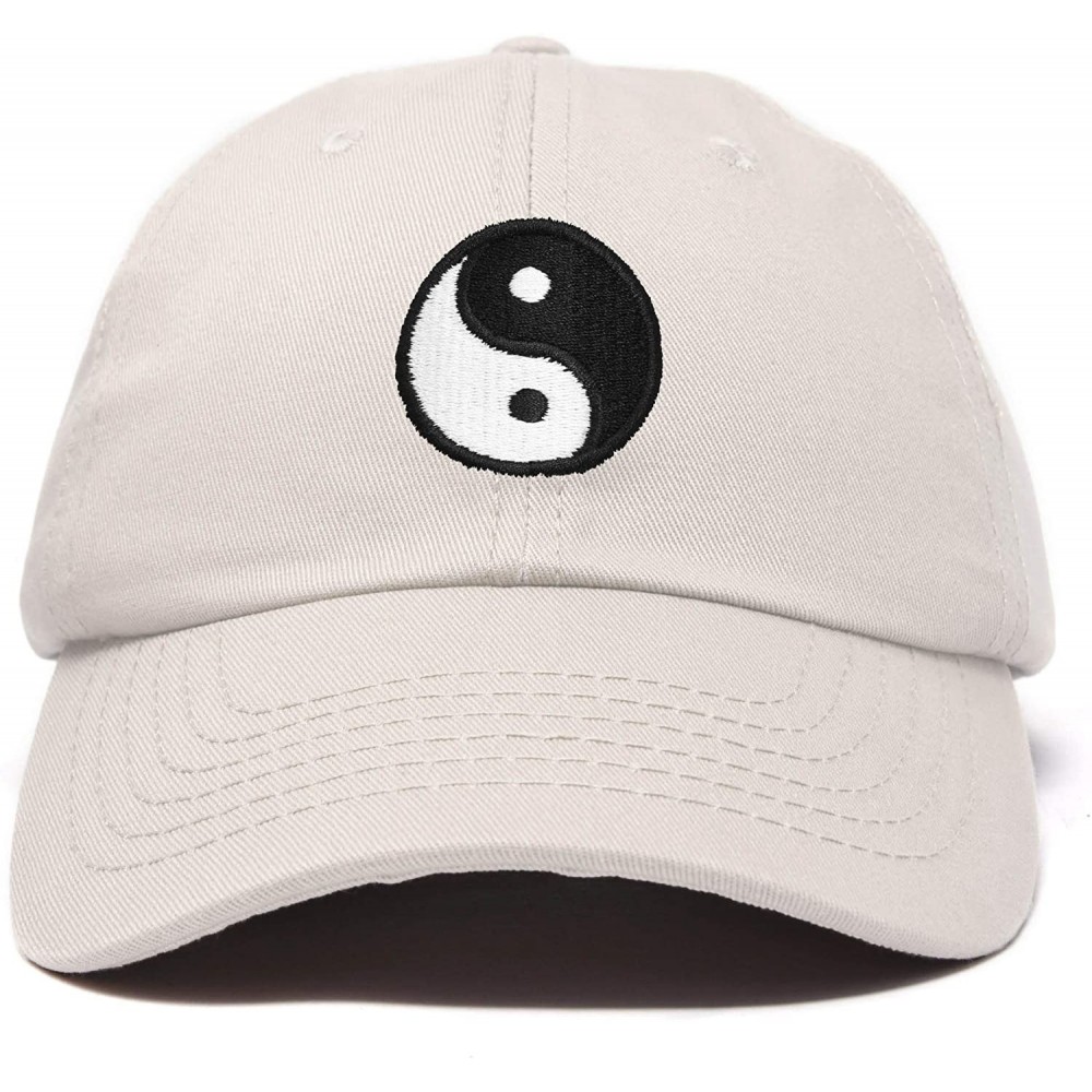 Baseball Caps Ying Yang Dad Hat Baseball Cap Zen Peace Balance Philosophy - Beige - CB18XI8QWK0 $13.66