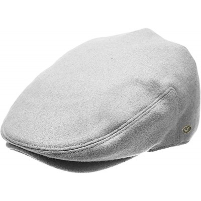 Skullies & Beanies Men's Premium Wool Blend Classic Flat IVY newsboy Collection Hat - Lt Gray - CU1865LRS3E $16.32