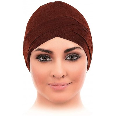 Skullies & Beanies Diagonal Style Viscose Spandex Fabric Hijab Under Scarf Cap Bone Head Wrap Bonnet Bone Chemo Hat Tube Cap ...