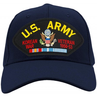 Baseball Caps US Army - Korean War Veteran Hat/Ballcap Adjustable One Size Fits Most (Multiple Colors & Styles) - Navy Blue -...