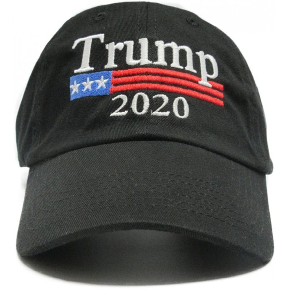 Baseball Caps Trump 2020 Keep America Great MAGA hat Cap Made in The USA! - Black - CW18DMEMYYO $14.42