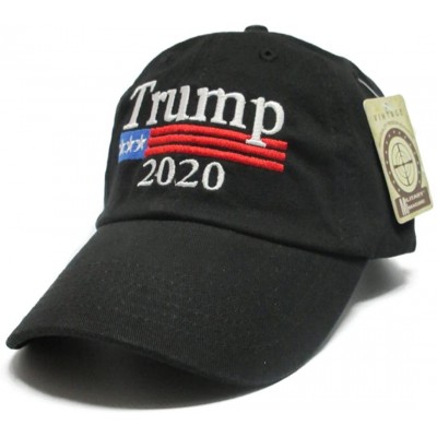 Baseball Caps Trump 2020 Keep America Great MAGA hat Cap Made in The USA! - Black - CW18DMEMYYO $14.42