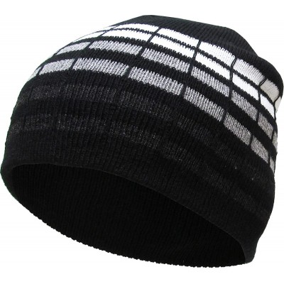 Skullies & Beanies Thick and Warm Mens Daily Cuffed Beanie OR Slouchy Made in USA for USA Knit HAT Cap Womens Kids - CP11NS8S...