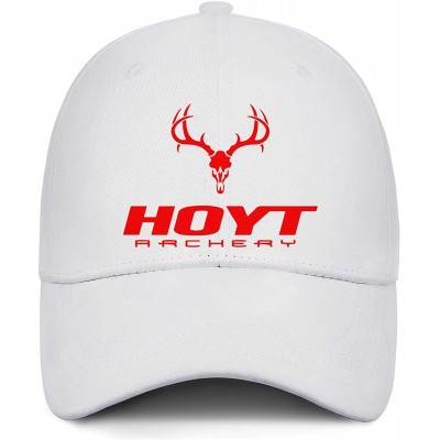 Baseball Caps Men Baseball Cap Fashion Adjustable Mesh Archery Red Dad Trucker Golf Hat - White-3 - C518A2WNZNU $21.92