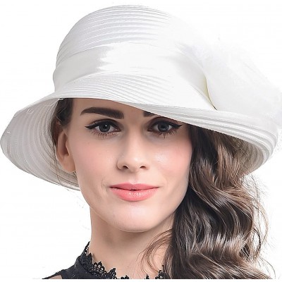 Bucket Hats Church Kentucky Derby Dress Hats for Women - S608-3d-owh - CN17YR7Y7K2 $27.48