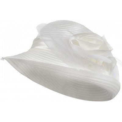 Bucket Hats Church Kentucky Derby Dress Hats for Women - S608-3d-owh - CN17YR7Y7K2 $27.48