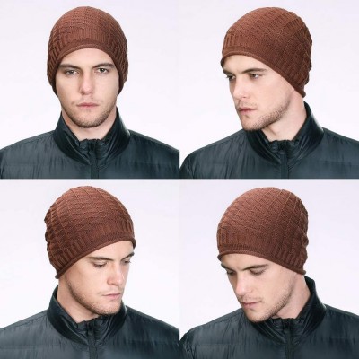 Skullies & Beanies Unisex Thick Wool Knit Baggy Slouchy Beanie Hat Watch Cap for Men Women - 89237_coffee1 - CG18AQ6Z6QR $8.62