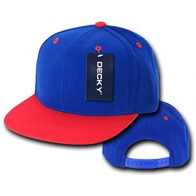 Baseball Caps Men's Flat - Royal/Red - C01199Q9ZEP $10.14