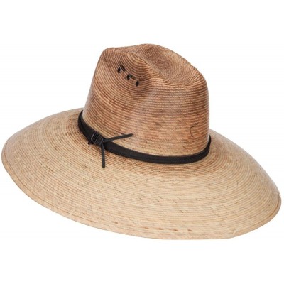 Sun Hats Palm Braid Band Lifeguard Hat - Dk Palm - CG12ENS0PZ1 $48.60