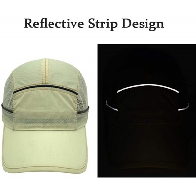 Sun Hats Outdoor Baseball Cap for Women Men Summer UV Protection Running Mesh Hat - Khaki - CT18SH9QA0C $10.22