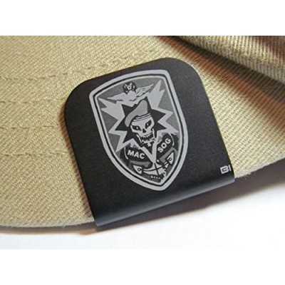 Baseball Caps MAC SOG Patch Vietnam Laser Etched Hat Clip Black - CB12GDC63SX $14.32