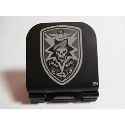 Baseball Caps MAC SOG Patch Vietnam Laser Etched Hat Clip Black - CB12GDC63SX $14.32