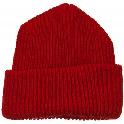 Skullies & Beanies Solid Plain Watch Cap Beanie - Red - CQ12G5JP4LB $10.68