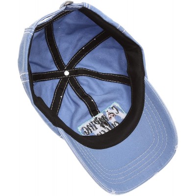 Baseball Caps Baseball Distressed Embroidered Adjustable - Camping Queen -Blue - CO18Y3D6M2Q $18.26