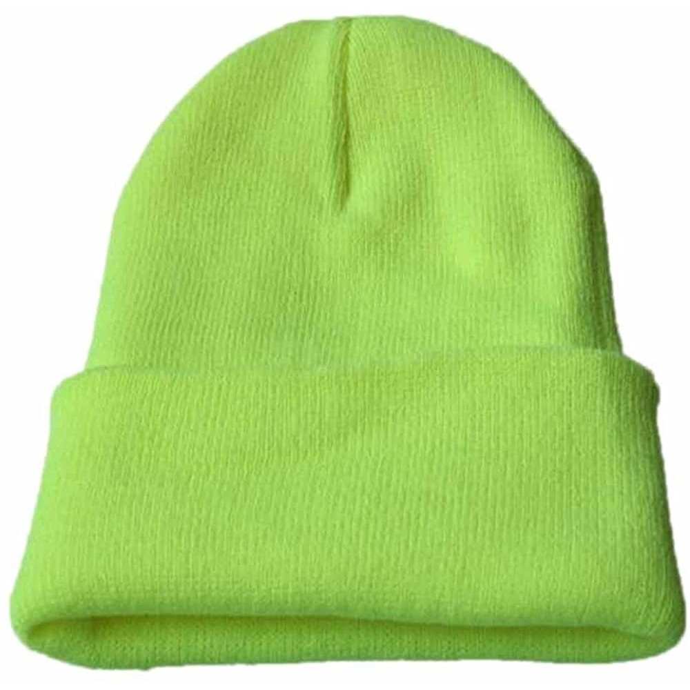 Skullies & Beanies Unisex Knit Beanie Hat Skull Cap Knitting Hat Beanie Caps Winter Warm Hat Cuffed Plain Skull Knit Hat Cap ...