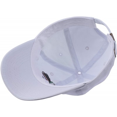 Baseball Caps Mars Dad Hat Cotton Baseball Cap Plain Cap Adjustable Cap Embroidered Hat - White - CP18LCY7ES2 $13.09