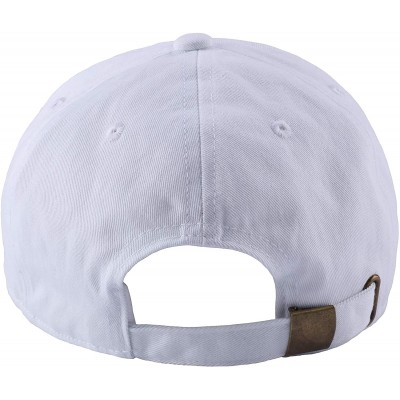 Baseball Caps Mars Dad Hat Cotton Baseball Cap Plain Cap Adjustable Cap Embroidered Hat - White - CP18LCY7ES2 $13.09