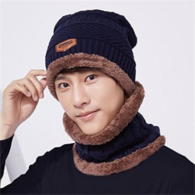 Balaclavas Winter Beanie Balaclava Warmer Fleece - Navy - CC1887KGINN $9.91