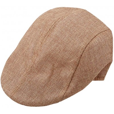 Newsboy Caps Men's Newsboy Hats Cotton Beret Cap- Casual Cabbie Flat Cap - Twilight - C818G2O48WS $6.20