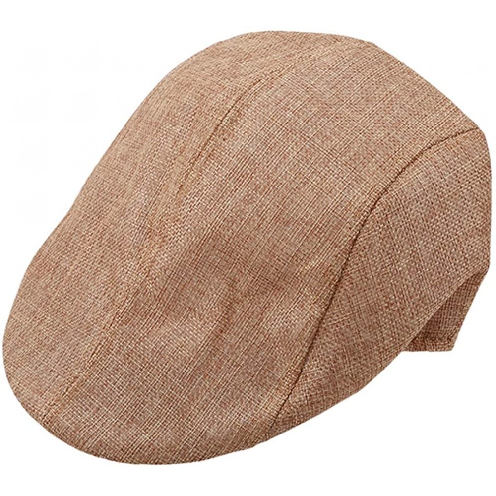 Newsboy Caps Men's Newsboy Hats Cotton Beret Cap- Casual Cabbie Flat Cap - Twilight - C818G2O48WS $6.20