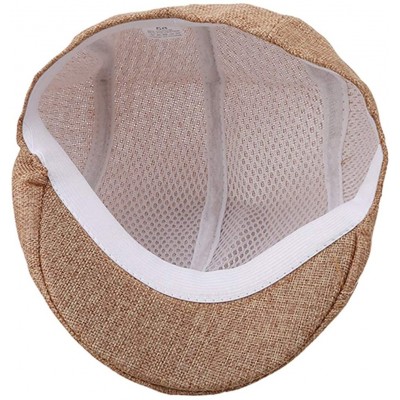 Newsboy Caps Men's Newsboy Hats Cotton Beret Cap- Casual Cabbie Flat Cap - Twilight - C818G2O48WS $6.20