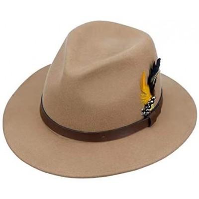 Fedoras Vintage Adjustable Australian - A-camel - C61943RCKX4 $20.14