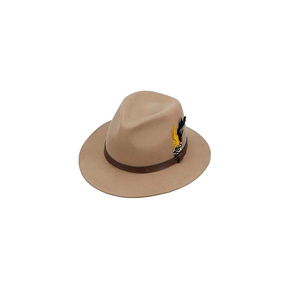 Fedoras Vintage Adjustable Australian - A-camel - C61943RCKX4 $20.14