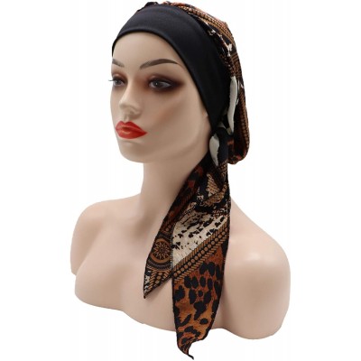 Skullies & Beanies Chemo Cancer Head Scarf Hat Cap Tie Dye Pre-Tied Hair Cover Headscarf Wrap Turban Headwear - C5198NC2T5X $...