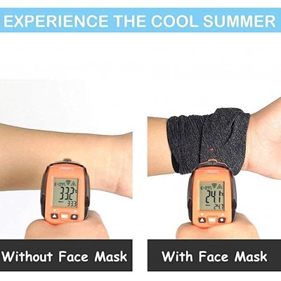 Balaclavas Face Mask with Ear Hangers- Cooling Neck Gaiter- Scarf- Bandana- Summer Balaclava for Dust Wind UV Protection - CF...