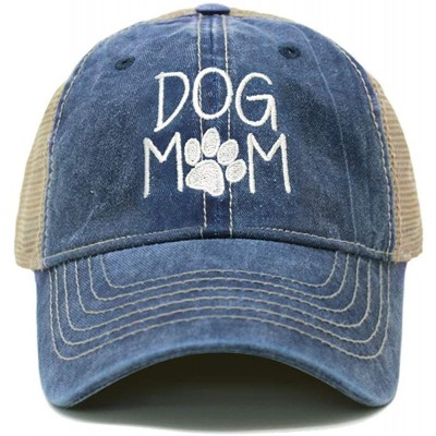 Baseball Caps Dog Mom Dad Hat Cotton Baseball Cap Polo Style Low Profile - Tc101 Navy - CT18U9AZLTA $28.83