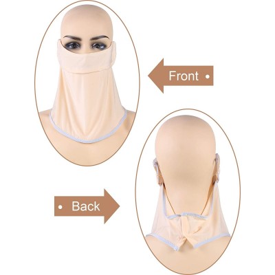 Balaclavas 2 Pieces Sun Protection Face Mask Breathable Neck Gaiter Anti-UV Neck Cover for Summer Outdoor Activities - CP18UK...