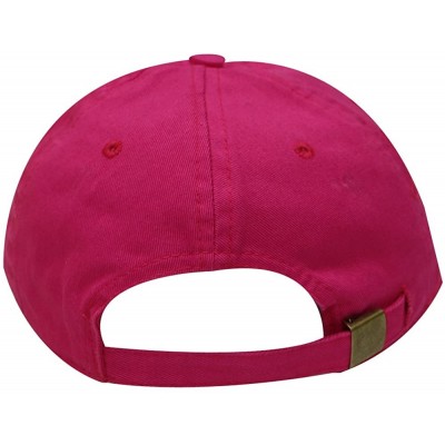 Baseball Caps Good Vibes Only Cotton Baseball Caps - Fuchsia - CM184ANWTG6 $10.41