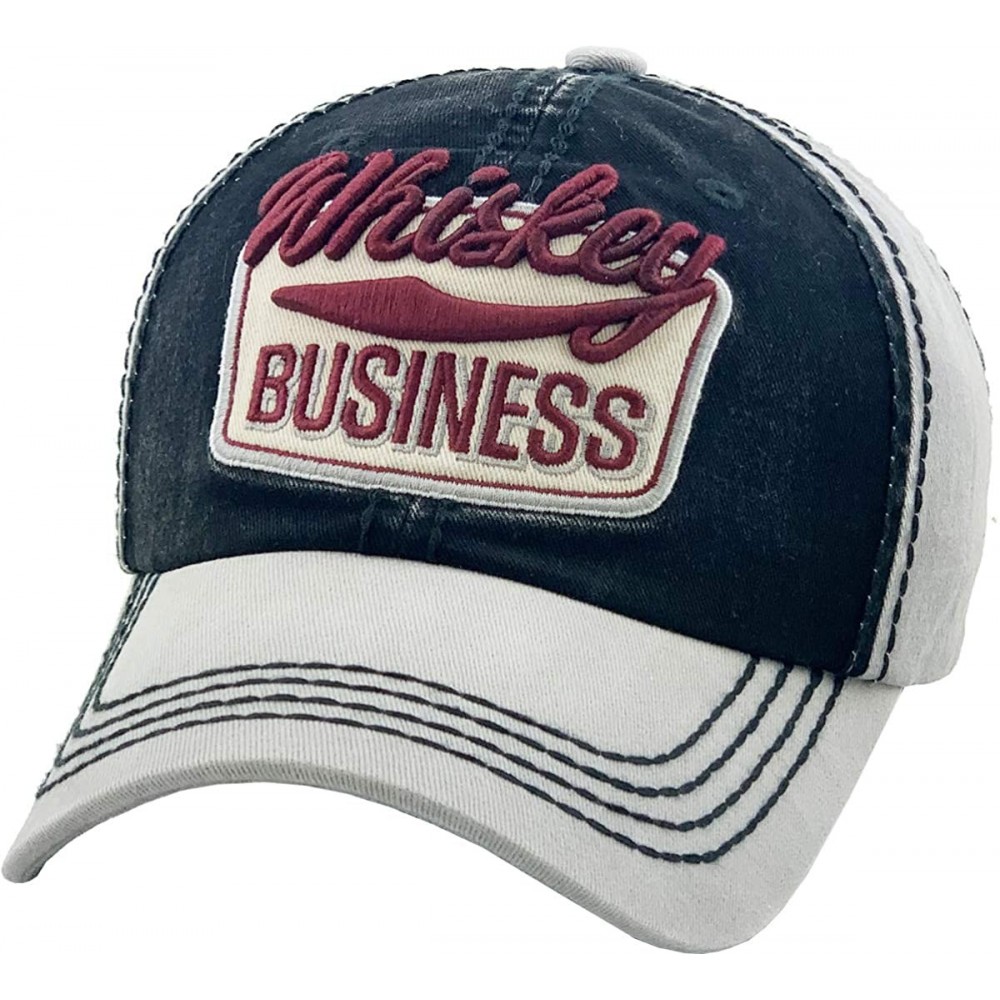 Baseball Caps Good Vibes ONLY Cool Vintage Design Dad Hat Baseball Cap Polo Style Adjustable - (765) Black/Light Gray - C2192...