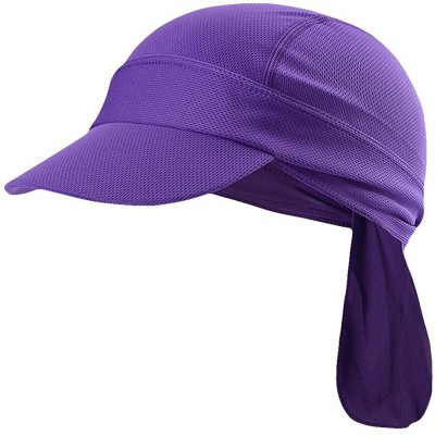 Skullies & Beanies Skull Caps & Sweat Wicking Cooling Beanie with Brim for Men and Women - Purple - CY18S2OU48D $8.12