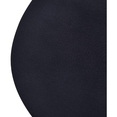 Berets Womens French Beret hat- Reversible Solid Color Cashmere Mosaic Warm Beret Cap for Girls - Black Beret - CF1925ILCH9 $...