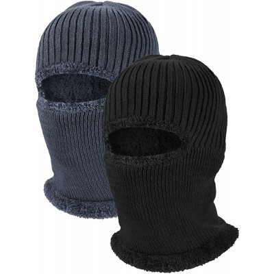 Balaclavas Pieces Knitted Balaclava Windproof Outdoor - CQ1927N7TOL $10.74