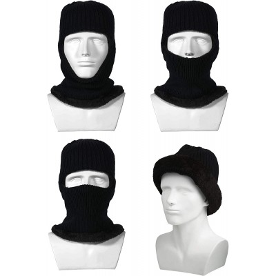 Balaclavas Pieces Knitted Balaclava Windproof Outdoor - CQ1927N7TOL $10.74