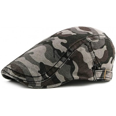 Newsboy Caps Military Camo Newsboy Caps Beret Hat Ivy Gatsby Cabbie Driving Hats - CH18OZ8EA0E $7.66