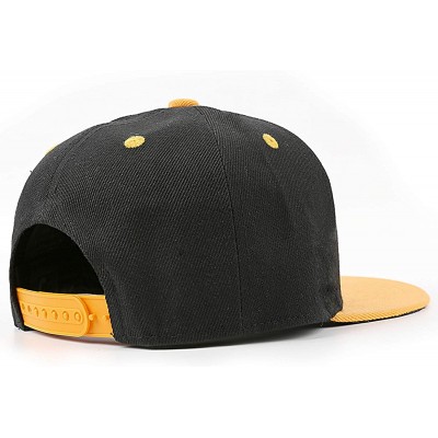 Baseball Caps Adjustable Trucker Hat Cool Street Dancing Cap - Yellow-3 - CB18Q56X2IR $14.80