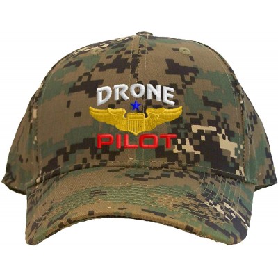 Baseball Caps Drone Pilot with Wings Low Profile Baseball Cap - Camoflauge - CT129G5XVW5 $19.05