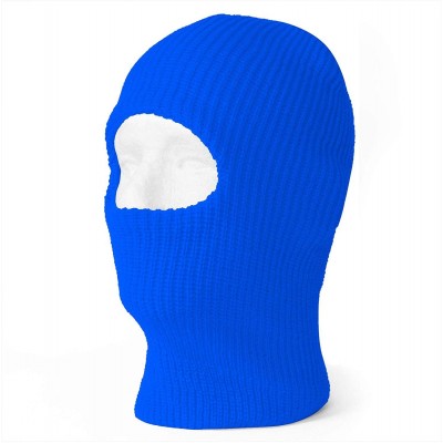 Balaclavas One 1 Hole Ski Mask - Royal - CZ11BNPOVRL $9.37