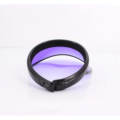 Visors Women Sun Visors Hologram Wide Brim Thicker Sweatband UV Protective Sportswear Visors Sunhat - Purple - CF18RHAWQ5O $1...
